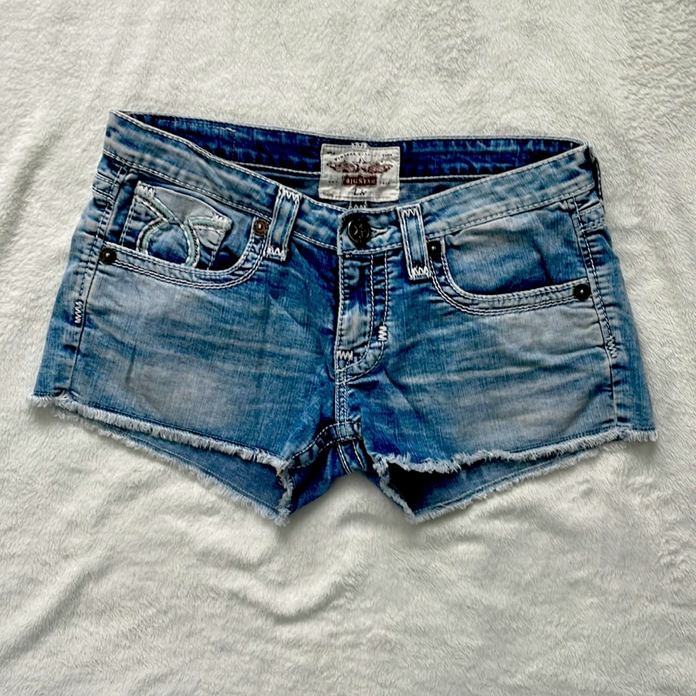 Big Star Liv Western Cowgirl Jean Shorts 29